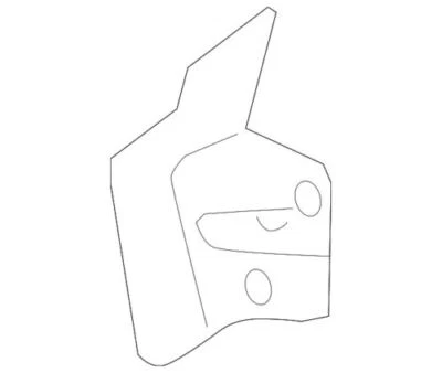 Deflector de aire radiador Fusion MKZ original Ford Lincoln 2006-2009 6E5Z-8310-A Foto 1 de 4