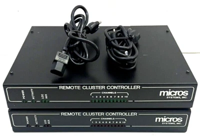 Two Pack Micros Systems Inc. Remote Cluster Controllers 10-Channel Each 400419 - Image 1 of 4