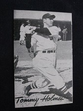 1947 Bond Bread D305 Baseball Card # 21 Tommy Holmes - Boston Braves (NM)