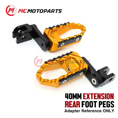 For Ducati Hyperstrada 939 2016 1.5 in. Lowering Passenger Rear Wide Foot Pegs — 第 1/4 张图片