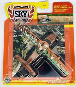 Mattel - Matchbox Skybusters Toy Metal Vehicles - CESSNA CARAVAN (Incl Playmat) - Picture 1 of 1
