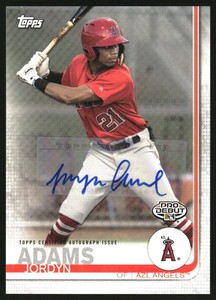 2019 Topps Pro Debut Autographs #17 Jordyn Adams
