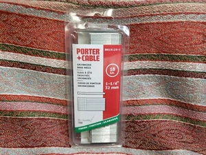 Porter Cable  18 Ga. Smooth Shank  Straight Strip  Brad Nails  1-1/4 in. L 1,000 - Picture 1 of 3