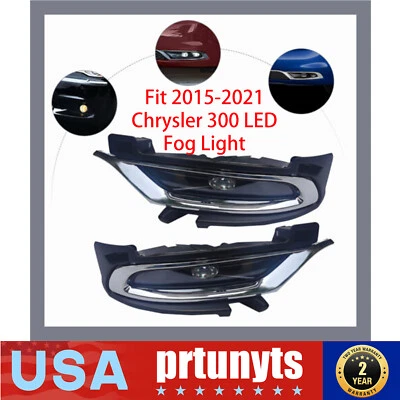 Luces antiniebla LED para Chrysler 300 2015-2021 parachoques luces de conducción derecha y pasajero Foto 1 de 4