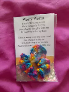hand crochet Worry Worm (scensory/ fidget toy) - Picture 1 of 1