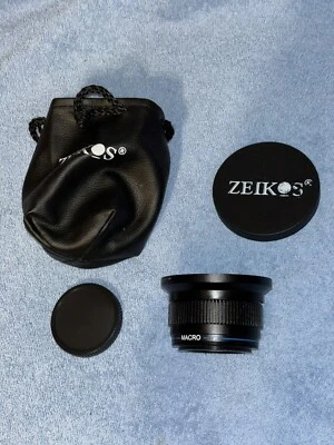 Zeikos Professional HD MKII DSLR 0.4X Wide Angle Macro Lens - 46mm w/caps & case - Image 1 of 4