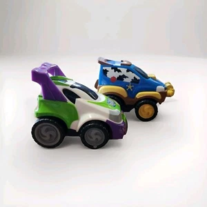 Pull Back & Go Cars Disney Pixar Toy Story Buzz Lightyear And Woody Bundle Of 2 - Picture 1 of 17