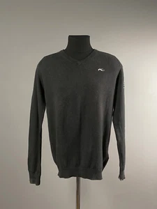 Raro maglione pullover KJUS Golf Kirk uomo grigio logo ricamato taglia 50 M - Foto 1 di 8