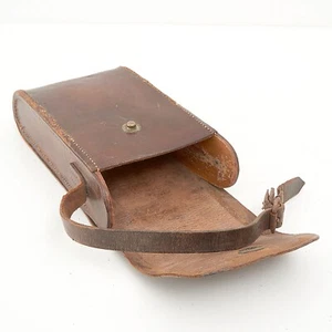 VINTAGE ENSIGN LEATHER FOLDING CAMERA CASE - Internal L18.5cm W9.5cm D3.5cm #3 - Picture 1 of 4