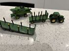 Metal Toy Combine Tractor Trailers Models