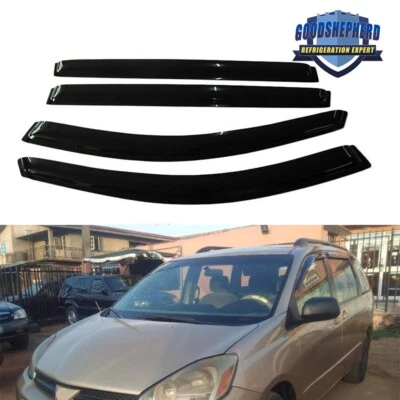 For Toyota 2004-2008 09 Sienna Rain Guard Window Visors Sun Shade Vent Deflector Foto 1 de 4
