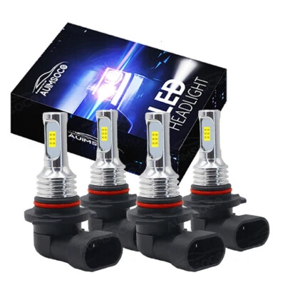 Kit combo de faróis de LED feixe alto/baixo 4x 6000K lâmpadas para Toyota RAV4 2006-2012 - Imagem 1 de 4