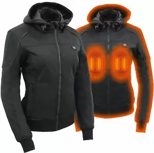 NEXGEN Chaqueta de estilo de carreras con calefacción de caparazón suave para mujer con sudadera con capucha SET * NXL2761 - Imagen 1 de 17