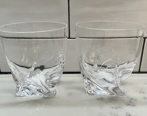 2 Vintage Handmade Denizli Rocks Glasses Cool Design 4” - Picture 1 of 7
