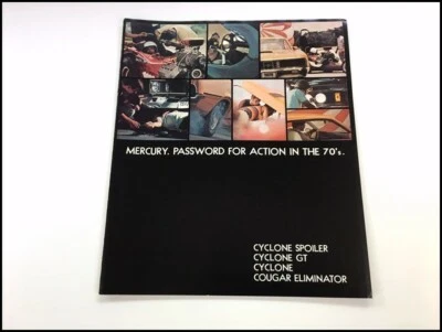 1970 Mercury 16-page Vintage Sales Brochure Catalog - Cyclone Spoiler Cougar GT Foto 1 de 4