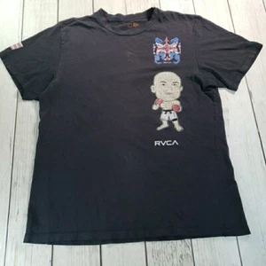RVCA BJ Penn Shirt Adult Large Black Hawaii Flag MMA UFC Double Sided - Picture 1 of 12