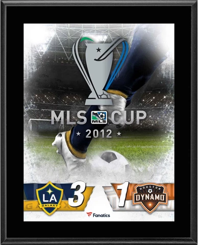 LA Galaxy vs Houston Dynamo 2012 MLS Cup 10.5" x 13" Plaque Cover