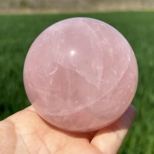 0.52kg Natural Rose Quartz Crystal Sphere Quartz Crystal Ball Decor gift-71mm - Bild 1 von 22