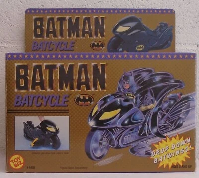 Batman 1989 Película Batcycle Drop Down Batwings Toybiz Sin usar, en caja Nunca retirado LEER Foto 1 de 3
