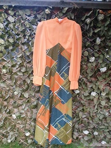 Fiona  Vintage Late 1960s/early 1970s Maxi Dress UK 8 to 10 - Picture 1 of 2