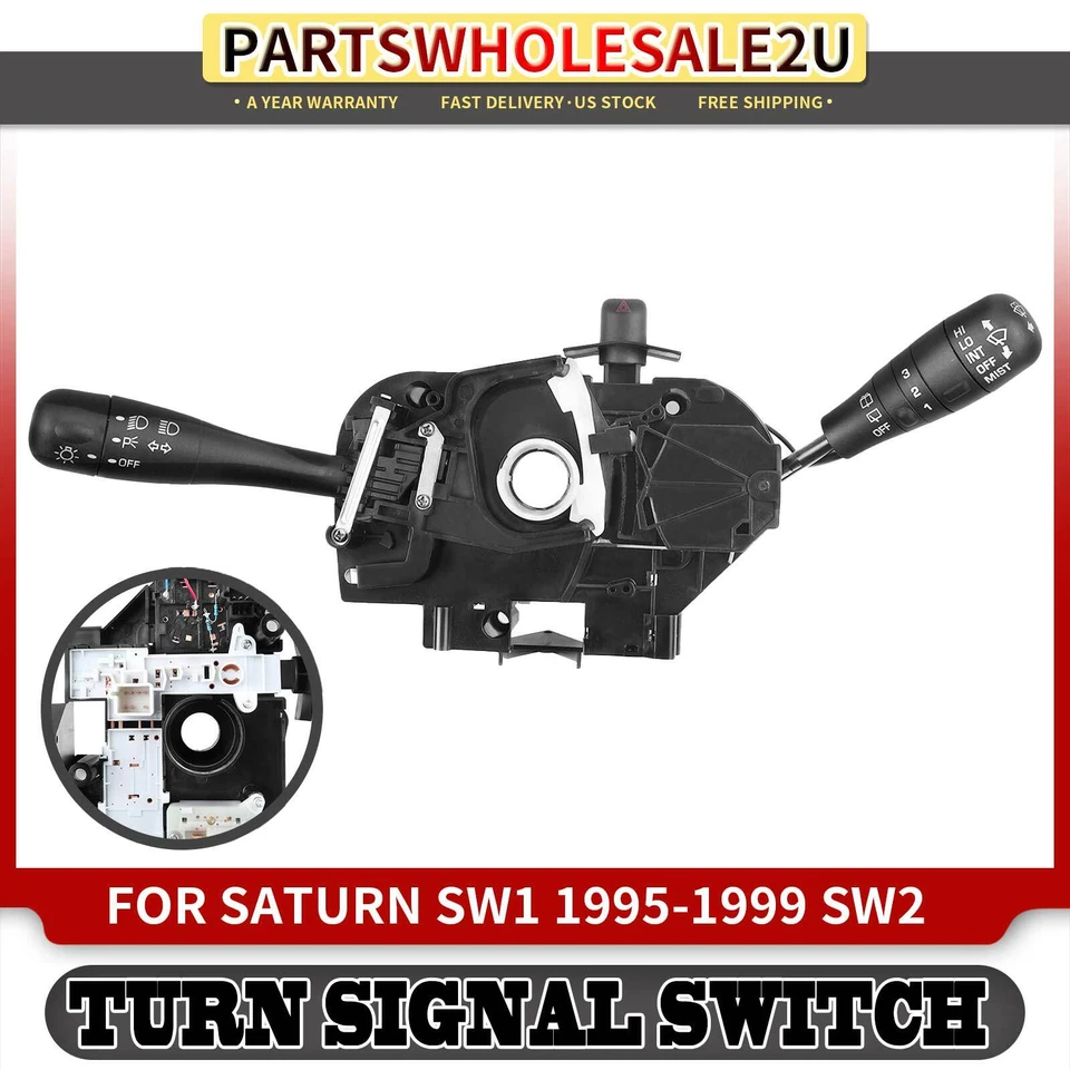 Interruptor de señal de giro limpiaparabrisas / lavadora para Saturn SW1 1995-1999 SW2 1995-01 21061096 Foto 1 de 4