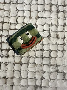 yo gabba gabba Furry Wallet Toddland Brobee Green - Picture 1 of 3