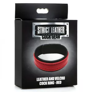 STRICT LEATHER PENIS RING COCK RING MALE ENHANCER RING LEATHER AND VALCRO STRAP - Picture 1 of 2