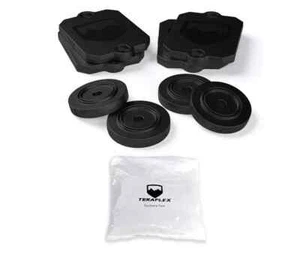 TeraFlex Bump Stop Strike Pad Shim Kit Front & Rear 2018-2025 Jeep Wrangler JL - Imagen 1 de 5