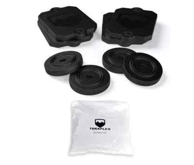 TeraFlex Bump Stop Strike Pad Shim Kit Front & Rear 2018-2025 Jeep Wrangler JL Foto 1 de 4