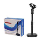 Microphone Stand with Clip Mount Clamp Desktop Table Desk Liftable Mic Holder