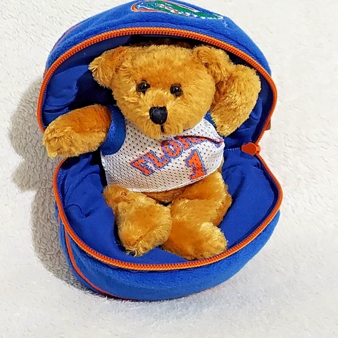 Florida Gators Basketball Bear Plush UF Jersey Zippered 2 Pcs SEE DESCRIPTION Cover