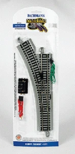 Bachmann # 44561 Remote-Control Turnout NS Rail Gray Roadbed Left Hand HO - Picture 1 of 1