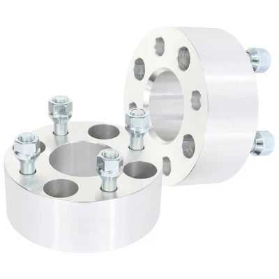 2pc 4x4 2" Wheel Spacers 1/2"-20 UNF 59mm CB for ClubCar EZ-Go Silver - Image 1 of 4