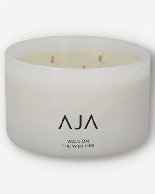 AJA BOTANICALS Walk On The Wild Side Three Wick Candle - White - Image 1 of 4