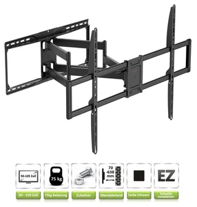 TV Fernseher Wandhalterung | Halter für VESA 600x300 600x400 600x600 800x400 - Bild 1 von 12