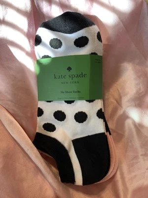Calcetines Kate Spade Talla 4-10 No Show 3 Pares Color Mariposa Bloque Lunares  Foto 1 de 4