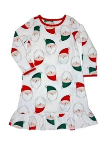 Carter's Girl's Soft Fleece Santa Claus Christmas Holiday Nightgown, Gown - Picture 1 of 8