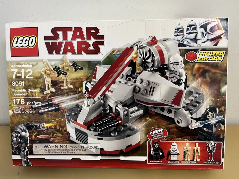 Lego 8091 - Star Wars: Republic Swamp Speeder, novo e lacrado - Imagem 1 de 4
