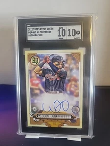 Autógrafo William Contreras 2022 Topps Gypsy Queen #GQA-WC SGC 20 Pop 2 - Imagen 1 de 4