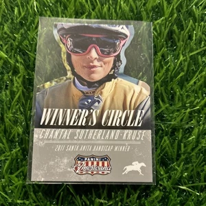 Chantal Sutherland Kruse 2015 Panini Americana Winner's Circle #1 Jockey - Picture 1 of 2