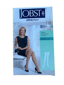 JOBST Ultra Sheer 8-15 mmHg Support Compression Stockings XL Beige 117224-06 - Picture 1 of 6