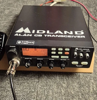 Midland Alan 48 Plus D80 CB-Funkgerät 80-Kanal mit original Electret-Mikrofon  - Bild 1 von 4