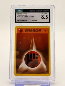 Raro 1999 Pokemon Trainer Deck A Brock's Deck Fighting Energy 97/102 CGC 8.5 - Imagen 1 de 2
