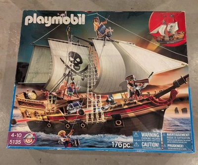 PLAYMOBIL 5135 Large Pirate­ Ship - New In Box - Image 1 of 2