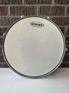 80s Ludwig Metal Snare Drum 8 LUG 14’ Black White Badge Vintage - Picture 1 of 18