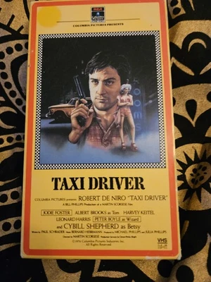 Taxi Driver VHS Tape 1985 RCA Columbia Pictures Rare Yellow Case Side Loader Box - Image 1 of 3