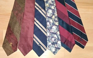 VINTAGE Silk Neck Tie LOT Striped REPP Prep ivy countess mara abstract logo - Picture 1 of 11