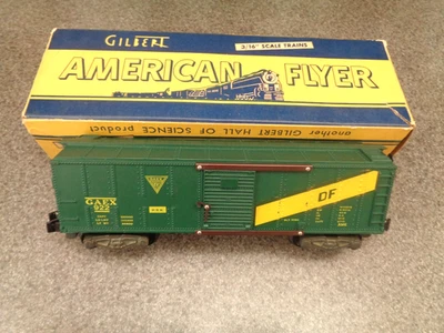 American Flyer S Gauge Collector Grade 1955 #922 GAEX Box Car In Orig. Box - Image 1 of 4