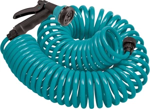 26381 Spiraler Gartenschlauch, 25 Fuß, blau - Bild 1 von 12
