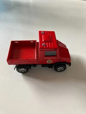 MAJORETTE MERCEDES UNIMOG FIRE DEPARTMENT DISTRICT 3 TRUCK as See, See Pics. - Image 1 of 4